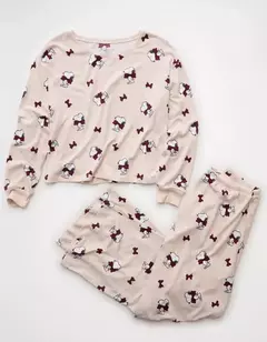 PREORDEN American Eagle AE Luxe Plush Snoopy Long-Sleeve & Pant PJ Set en internet