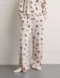 Imagen de PREORDEN American Eagle AE Luxe Plush Snoopy Long-Sleeve & Pant PJ Set