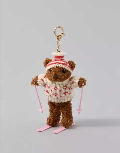 PREORDEN American Eagle AE Teddy Bear Skier Keychain - comprar en línea