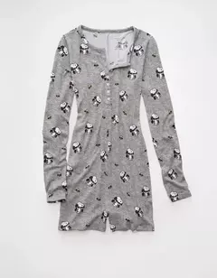 PREORDEN American Eagle AE Vampire Snoopy Plush PJ Romper en internet