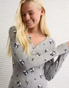 PREORDEN American Eagle AE Vampire Snoopy Plush PJ Romper - Maw Maw Beauty