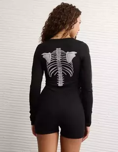 PREORDEN American Eagle AE Skeleton Luxe Plush PJ Romper - Maw Maw Beauty
