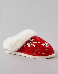 PREORDEN American Eagle AE Holiday Bows Scuff Slipper - Maw Maw Beauty