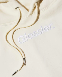 *PREORDEN* Glossier Limited Edition Embroidered Cream Hoodie - comprar en línea