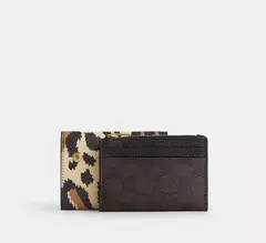 PREORDEN Coach Card Holder Wallet In Signature Canvas
