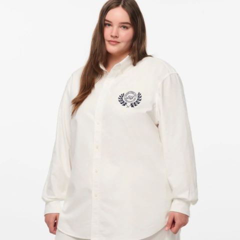 TS CREST WHITE OXFORD SHIRT *PREORDEN* - comprar en línea