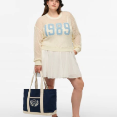 TS CREST WASHED NAVY BEACH BAG *PREORDEN* - tienda en línea