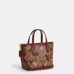*PREORDEN* Coach City Mini Tote Bag Canvas Cherry Print - tienda en línea