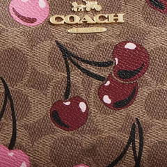 *PREORDEN* Coach Teri Shoulder Bag Canvas With Cherry Print
