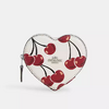 *PREORDEN* Coach Heart Coin Case With Cherry Print - comprar en línea