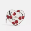 *PREORDEN* Coach Heart Coin Case With Cherry Print - comprar en línea