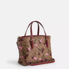 *PREORDEN* Coach Mollie Tote Bag 25 Canvas Cherry Print - tienda en línea