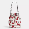 *PREORDEN* Coach Mini Bucket Bag With Cherry Print - comprar en línea
