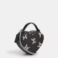 *PREORDEN* Coach Heart Crossbody Bag In Signature Canvas Black en internet