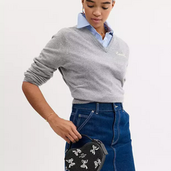 *PREORDEN* Coach Heart Crossbody Bag In Signature Canvas Black - tienda en línea