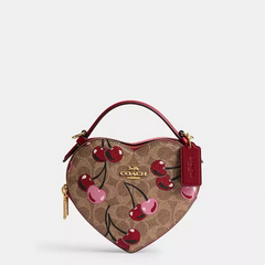 *PREORDEN* Coach Heart Crossbody Bag Canvas Cherry Print - comprar en línea