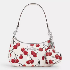 *PREORDEN* Coach Heart Coin Pouch Bag Charm Cherry Print - Maw Maw Beauty