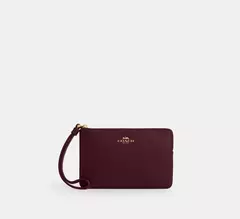 PREORDEN Coach Corner Zip Wristlet In Signature Canvas - Maw Maw Beauty