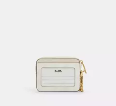 PREORDEN Coach Zip Card Case In Signature Leather - tienda en línea