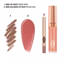 *PREORDEN* Charlotte Tilbury Mini Glossy Pink Lip Gloss + Lip Liner Set - comprar en línea
