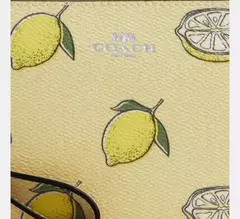 *PREORDEN* Coach Corner Zip Wristlet With Lemon Print - Maw Maw Beauty