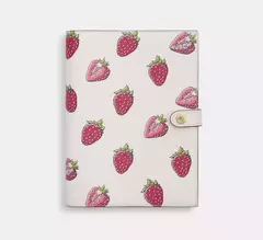 *PREORDEN* Coach Notebook With Strawberry Print - comprar en línea