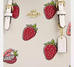 *PREORDEN* Coach Mollie Tote Bag 25 With Strawberry Print en internet