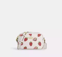 *PREORDEN* Coach Mini Jamie Camera Bag With Strawberry Print - comprar en línea