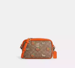 *PREORDEN* Coach Mini Jamie Camera Bag With Orange Print - comprar en línea