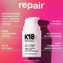 *PREORDEN* K18 Biomimetic Hairscience Repair + Protect Mini's Hair Set - Maw Maw Beauty