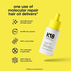 *PREORDEN* K18 Biomimetic Hairscience Molecular Repair Hair Oil - tienda en línea