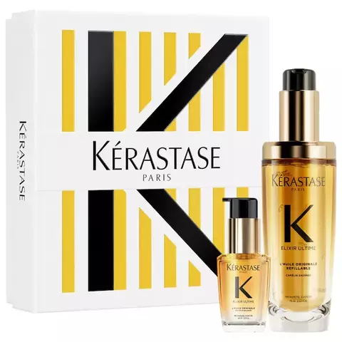 *PREORDEN* Kérastase Elixir Ultime Iconic Hydrating Hair Oil Luxury Haircare Duo Set - comprar en línea
