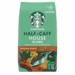 *PREORDEN* Starbucks Half Caff House Blend Medium Roast Ground Coffee (12oz)
