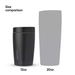 Imagen de Owala 12oz SmoothSip Slider Very Very Dark *PREORDEN*