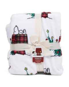 *PREORDEN* Marshalls Winter Plaid Snoopy House Blanket - comprar en línea