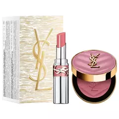 PREORDEN Yves Saint Laurent YSL Iconic Pink Make Me Blush & Loveshine Lip Oil Stick Set - comprar en línea