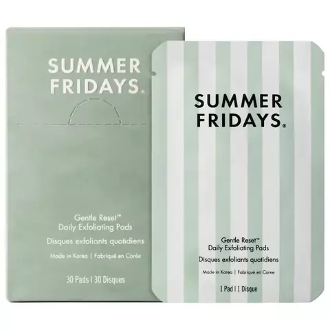 PREORDEN Summer Fridays Gentle Reset Daily Exfoliating Pads to Smooth + Minimize Pores with AHAs - comprar en línea