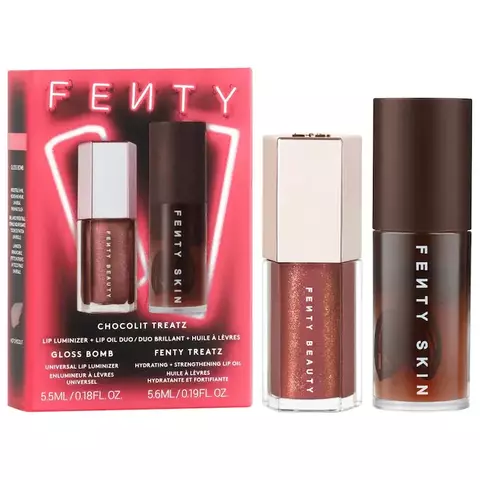 PREORDEN Fenty Beauty Chocolit Treatz Lip Luminizer + Lip Oil Duo - comprar en línea