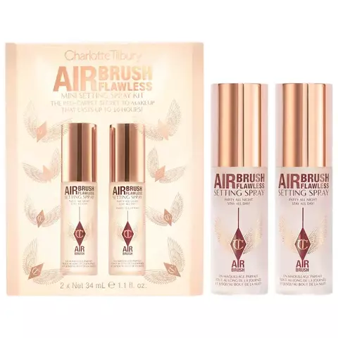 PREORDEN Charlotte Tilbury Mini Airbrush Flawless Setting Spray Duo Gift Set - comprar en línea