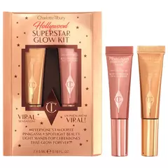 PREORDEN Charlotte Tilbury Mini Hollywood Superstar Beauty Highlighter Wand Duo Gift Set - comprar en línea