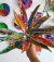 Folhas Artificiais Pintadas à mão