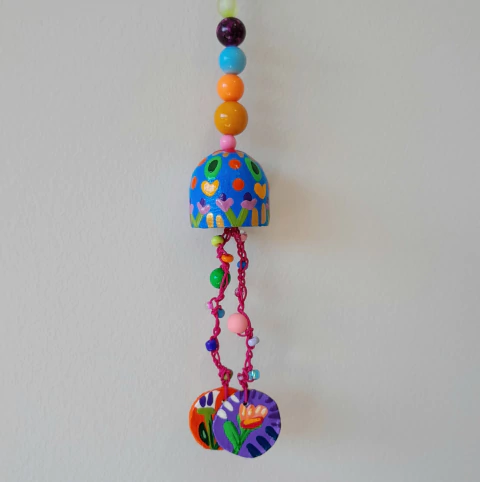 Pingente Mini Sino Pintado 56 cm - comprar online