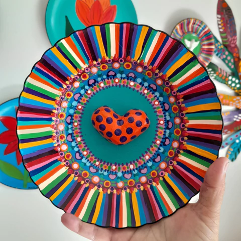 Coração no Prato - 20 cm - II - comprar online