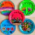 Conjunto de 5 pratos decorativos - Coloridos 23 cm