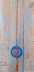 Pingente Disco Crochê Azul - comprar online