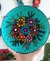 Prato decorativo - Buquê de flores Acqua - 23 cm - comprar online
