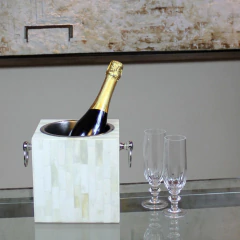 Balde p/ champanhe em osso CALLA P na internet