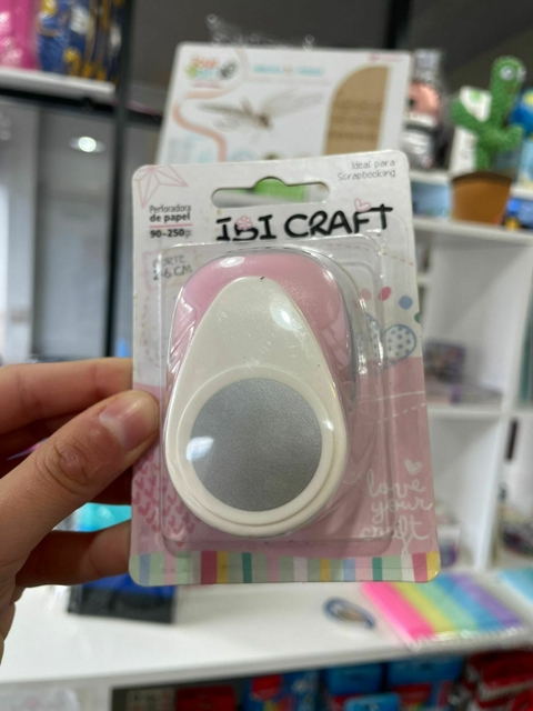 Perforadora IBI circulo 25MM pastel rosa