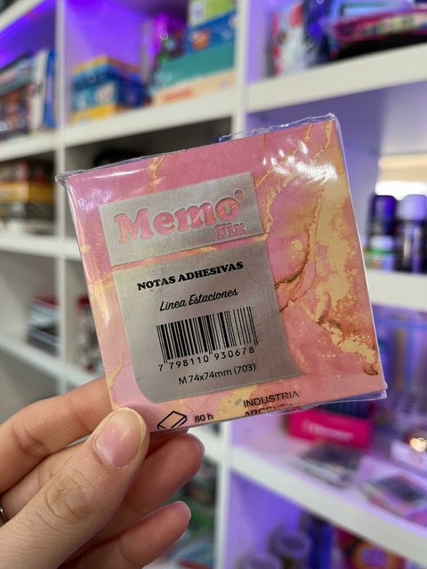 Nota adhesiva MEMO FIX 74x74 estaciones