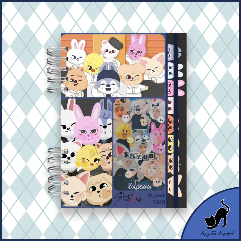 Planner 2026 personalizado com marcador de página - SKZOO / Stray Kids - comprar online